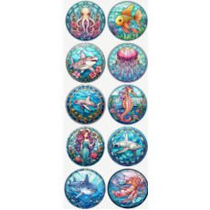 Ocean Vinyl Window Stickers - 10's Assorted
