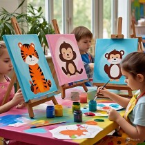 Art Canvasses / Sketch Pads / Glass Painting / Scratch Art / Kids Fun Art Products / Art Accessories