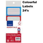 Marlin Colour Border Labels 24's