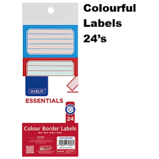 Marlin Colour Border Labels 24's