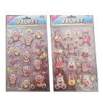 Velvet Puffy Stickers