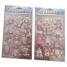 Velvet Puffy Stickers